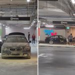 BMW catches fire at Pasir Ris Mall carpark, members of public help put out flames