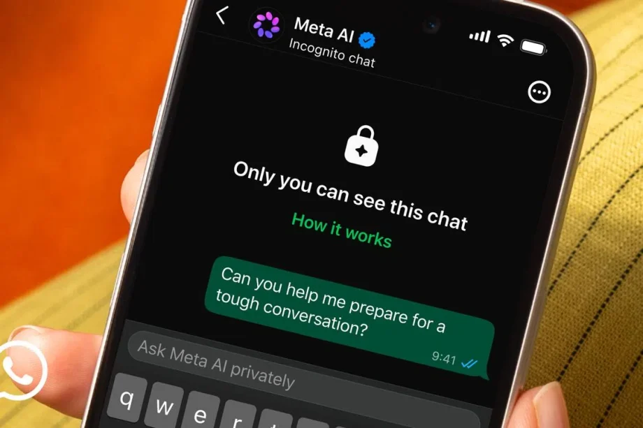WhatsApp introduces incognito mode for conversations with Meta AI