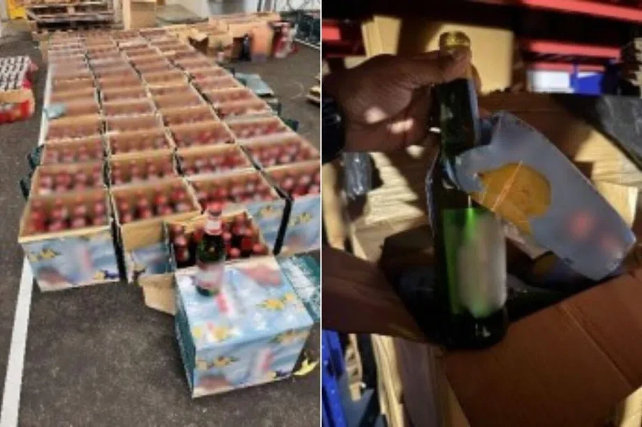 2 men arrested after 9,200 cans, bottles of contraband alcohol seized in Bedok 2 men arrested after 9,200 cans, bottles of contraband alcohol seized in Bedok