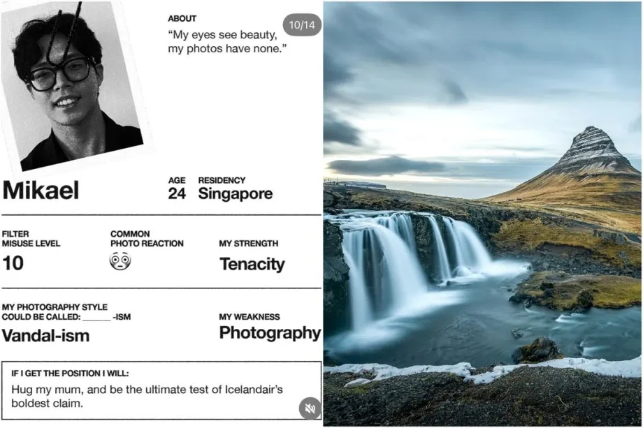 S’porean named finalist in Icelandair’s global campaign for a ‘really bad photographer’ S’porean named finalist in Icelandair’s global campaign for a ‘really bad photographer’