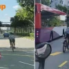 Cyclist safety: Boy rides without helmet in Sengkang