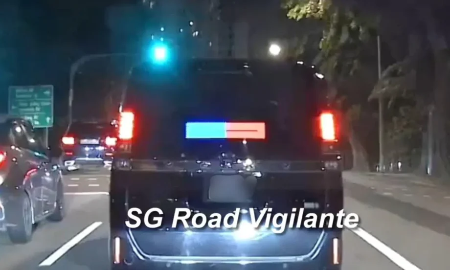 Fake police car with LED lights spotted in Singapore