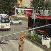 Man taken to hospital unconscious after minibus crashes, knocks over lamp post in Bukit Batok