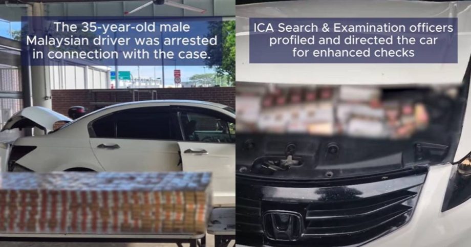 Malaysian driver busted with 270 cartons of smuggled cigarettes at Woodlands Checkpoint, Singapore News