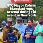@mothershipsg Zohran Mamdani was seen sporting a custom-made Arsenal F.C. blue a…