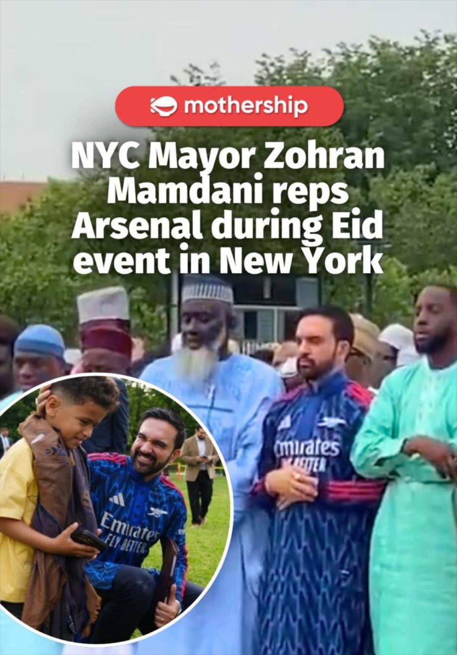 @mothershipsg Zohran Mamdani was seen sporting a custom-made Arsenal F.C. blue a…