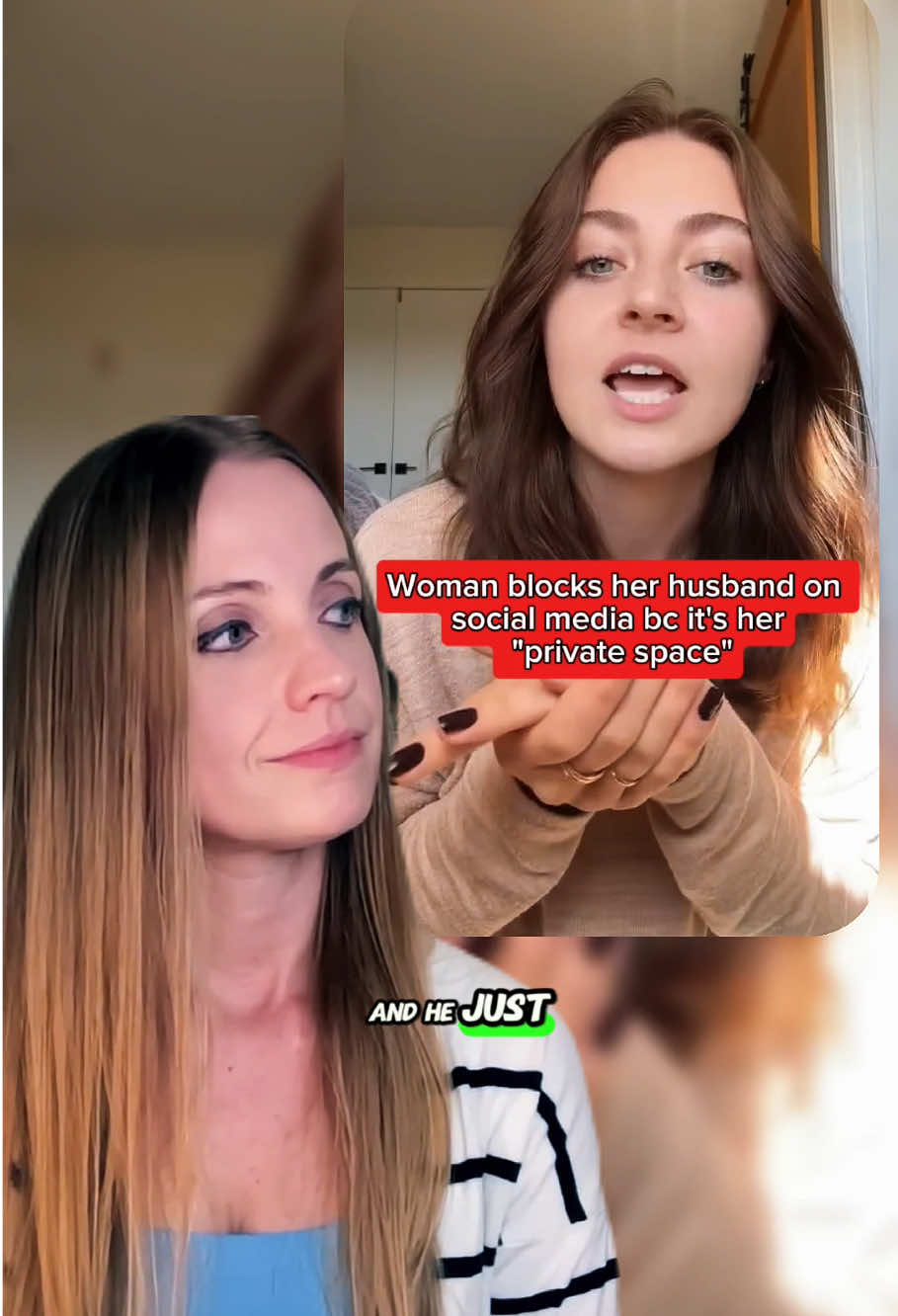 @blaire_clips Part 3 | Wife blocks her husband from her social media…. #dating #…