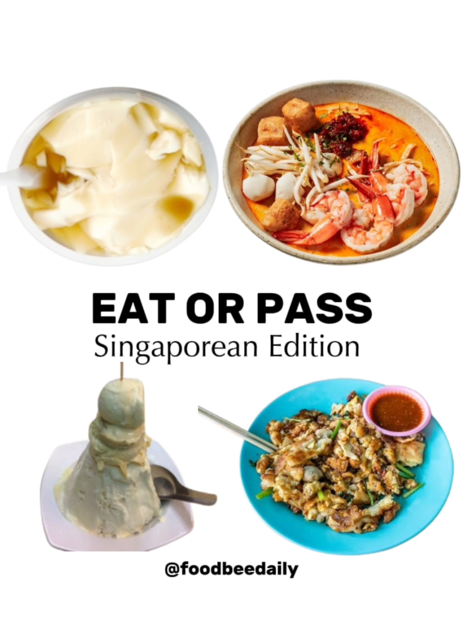 @foodbeedaily Which would you eat or pass? #eatorpass #food #eating #singaporean…