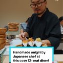 @8dayseat Get warm, freshly made onigiri at cosy 12-seat Fortune Centre diner On…