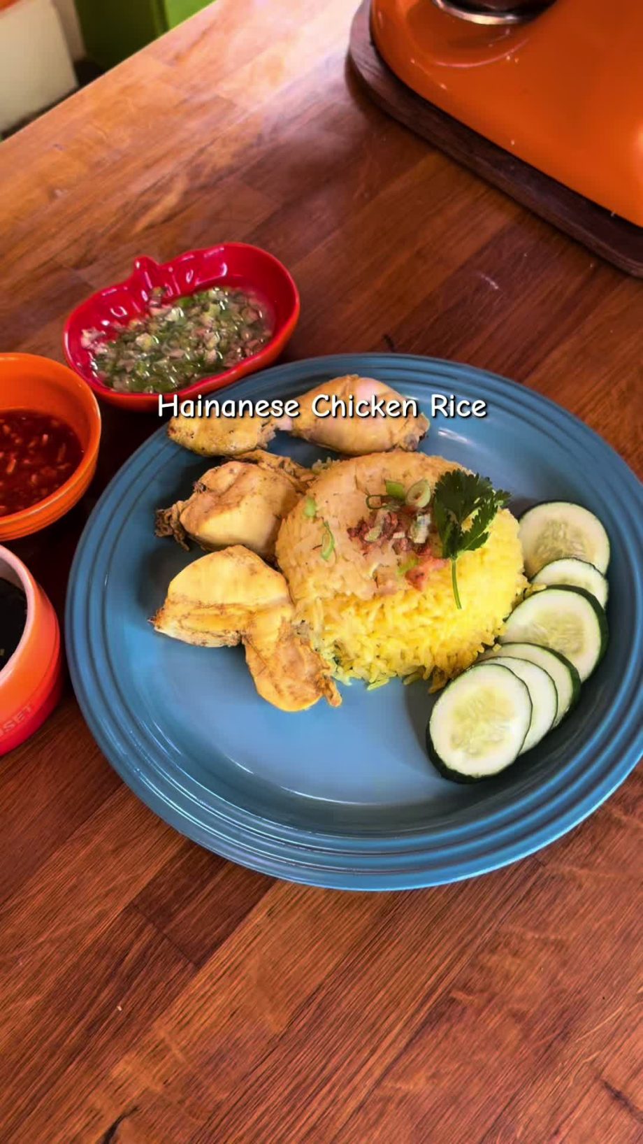@clementinehomeuk My Recipe for Hainanese Chicken Rice  Boil chicken with garlic…