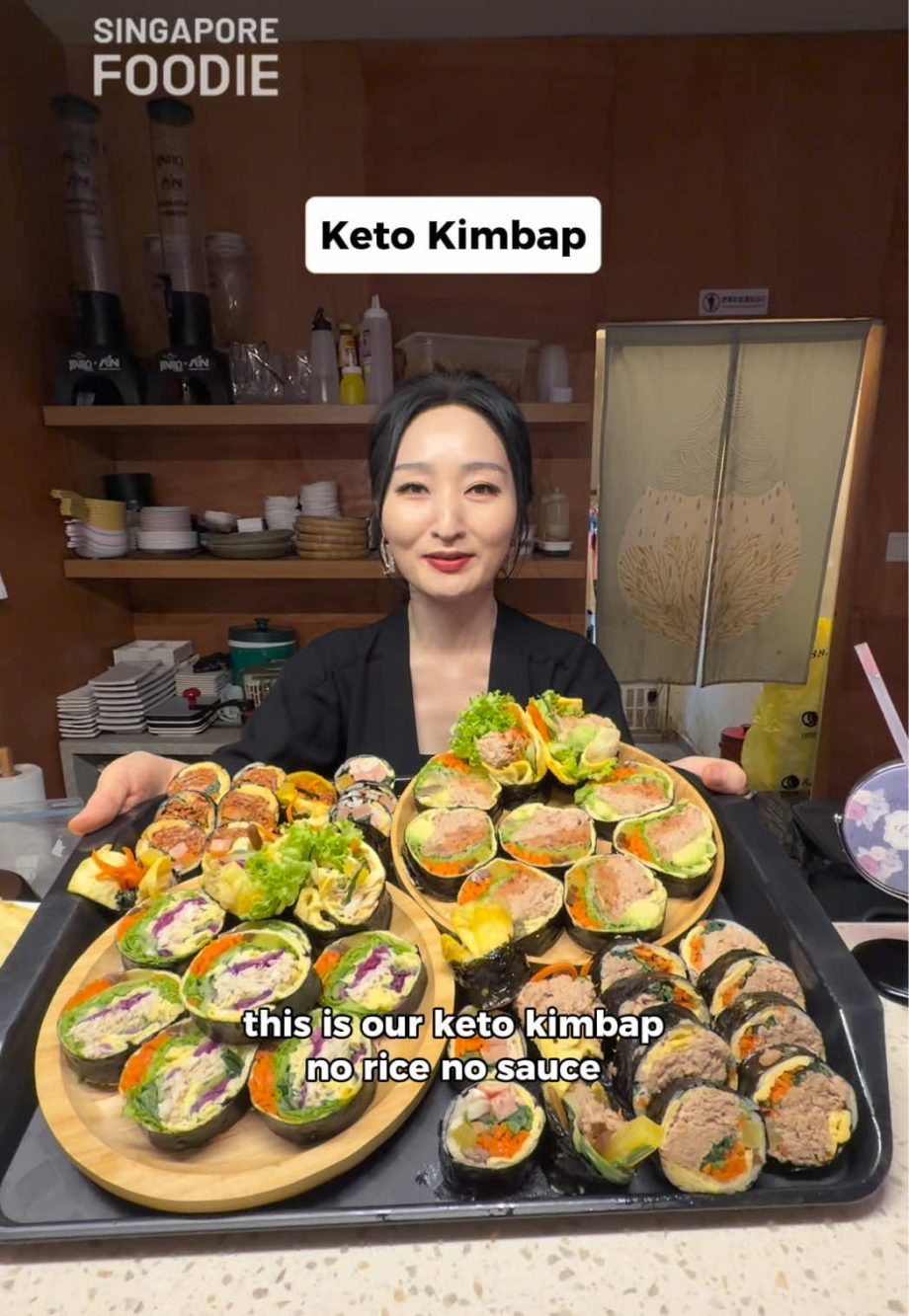 @singaporefoodie Keto Gimbap from famous Korean-run restaurant in Tanjong Pagar….