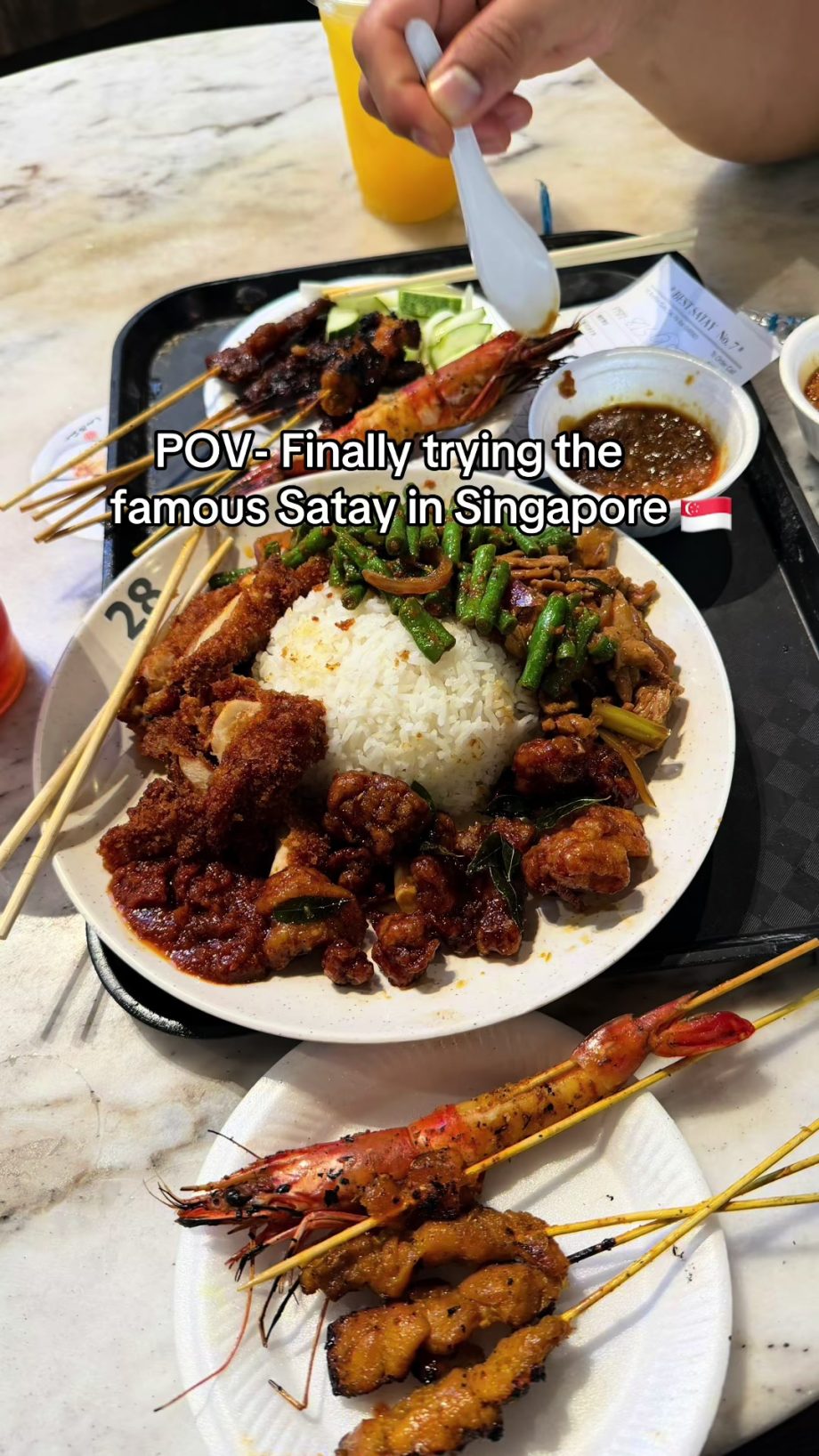 @jzuneats Famous Satay in sg.  Vibes – 10/10  Food -10/10 #satayinsingapore  #pl…