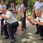 SM Lee Hsien Loong Earns Praise Again For “Perfect” Asian Squat While Taking Photos; Netizens Impressed By His Fitness Levels And “Solid Core, Hip Flexors & Quads”