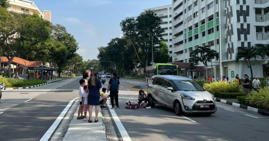Elderly woman left bleeding on road after car crash in Yishun, Singapore News