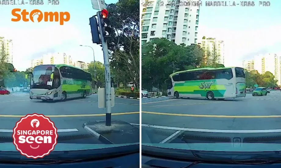 Illegal U-turn at Bedok junction sparks safety fears Illegal U-turn at Bedok junction sparks safety fears
