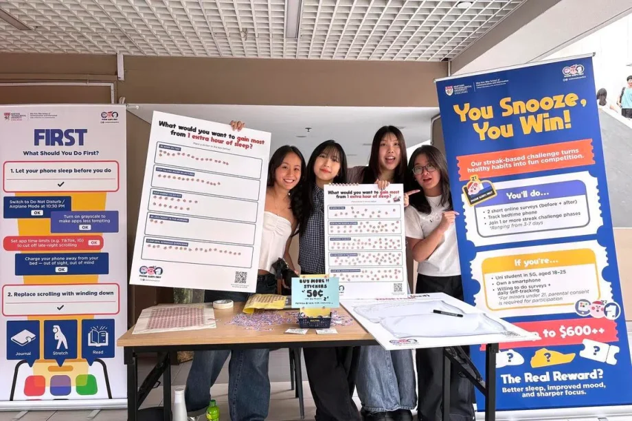 Phone Sleeps First: NTU student project helps undergrads put phones away for better sleep