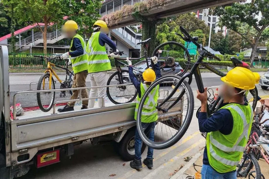 LTA removes abandoned bicycles from parking areas