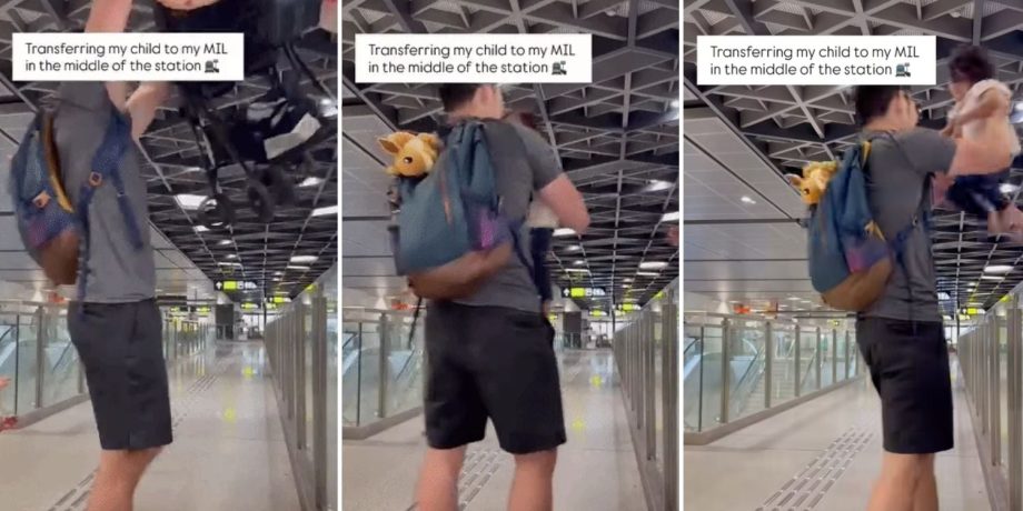 Father claims MRT station staff said he can’t pass child to caregiver over gantry, LTA responds Father claims MRT station staff said he can’t pass child to caregiver over gantry, LTA responds