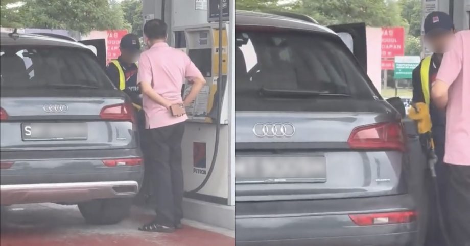 Attendant catches Singapore-registered car pumping RON95, removes nozzle, Malaysia News Attendant catches Singapore-registered car pumping RON95, removes nozzle, Malaysia News