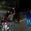 Woman flunk off motorbike at TPE, assisted by other riders, Singapore News