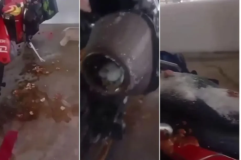 Police probing after motorcycle from viral Sembawang crash pelted with eggs