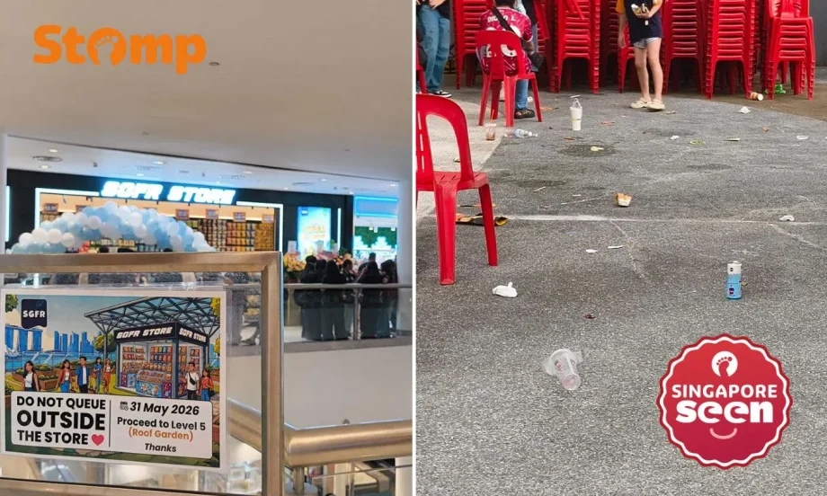 SGFR store opening causes litter at Lot One