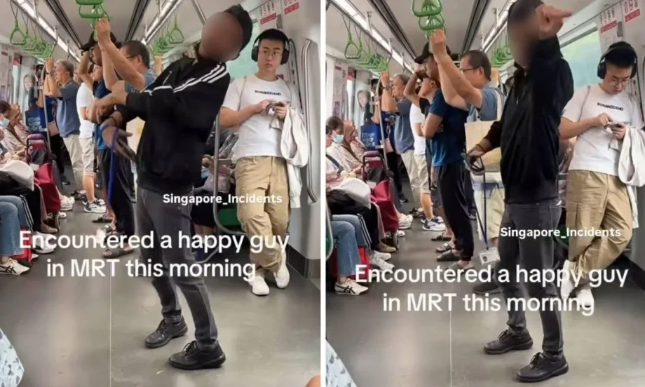 Netizens amused by young man singing and dancing in the MRT train: ‘Relax and enjoy his music’ Netizens amused by young man singing and dancing in the MRT train: ‘Relax and enjoy his music’