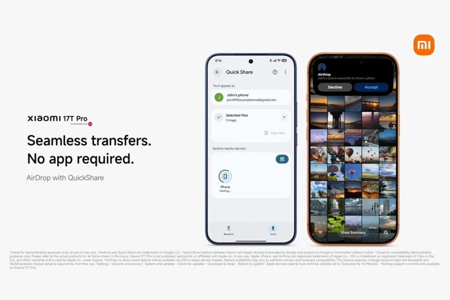 Apple AirDrop is now on Xiaomi HyperOS 3, but only one device gets it Apple AirDrop is now on Xiaomi HyperOS 3, but only one device gets it