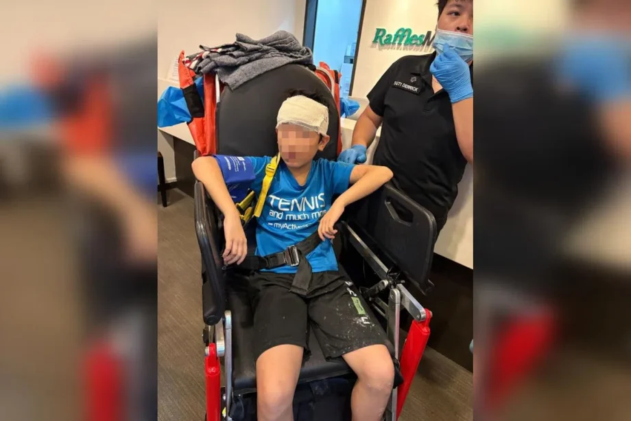 Boy taken to hospital after signboard collapses at foodcourt in Rivervale Mall