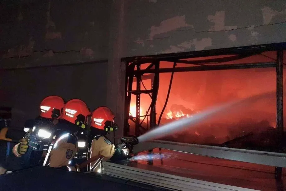 SCDF fighting fire at Tuas industrial area warehouse; no reported injuries
