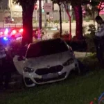 Police looking for driver of car that skidded onto pavement in Sengkang