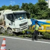 Tow truck accident on PIE expressway