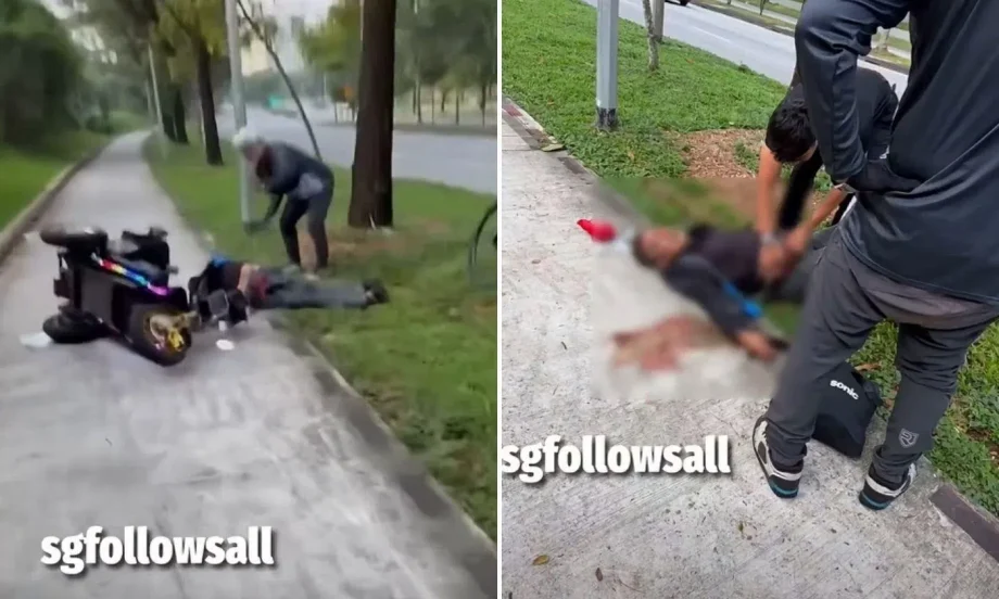 PMA rider injured in Yishun park connector crash PMA rider injured in Yishun park connector crash