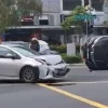 Driver taken to hospital after accident with another car in Geylang