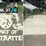 Power washing art project whitewashed after complaint