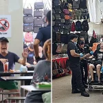 Hawker centre dispute: Porridge and drinks thrown