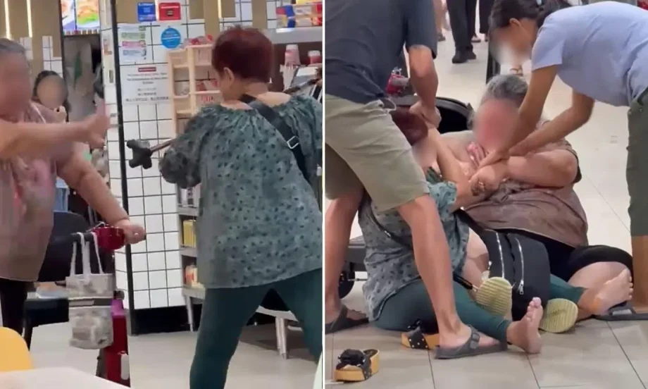 Elderly women’s coffeeshop brawl | STOMP