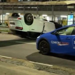 Car overturns outside NEX following 4-vehicle accident involving 3 taxis, Singapore News