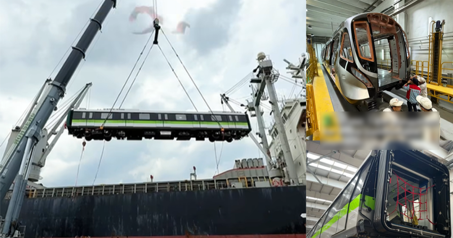 First Cross Island Line train arrives in Singapore , Singapore News First Cross Island Line train arrives in Singapore , Singapore News