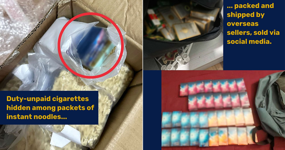 Duty-unpaid cigarettes disguised as instant noodles seized in Bedok, Bukit Batok; 2 arrested, Singapore News