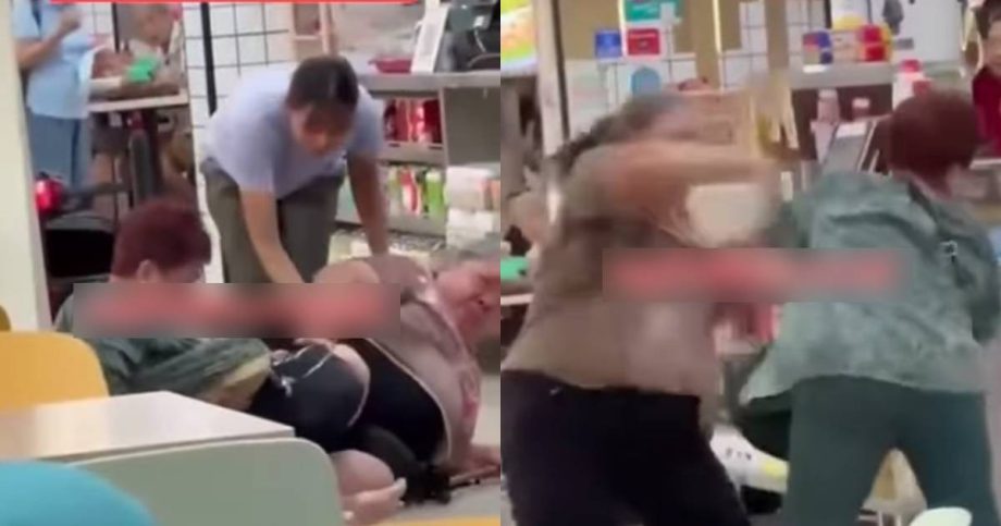 Elderly women trade slaps and blows in Serangoon coffeeshop fight; 1 taken to hospital, Singapore News