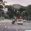 Police investigate van driver seen crashing into motorcycle in Bukit Batok, Singapore News