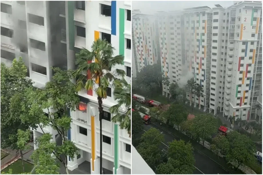 Six taken to hospital, 120 evacuated after fire at Sengkang HDB flat Six taken to hospital, 120 evacuated after fire at Sengkang HDB flat