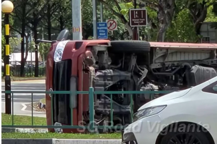 Driver arrested for dangerous driving after accident in Buangkok