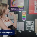 Hong Kong LGBTQ community gathers for pre-internet-era art show despite storm warning