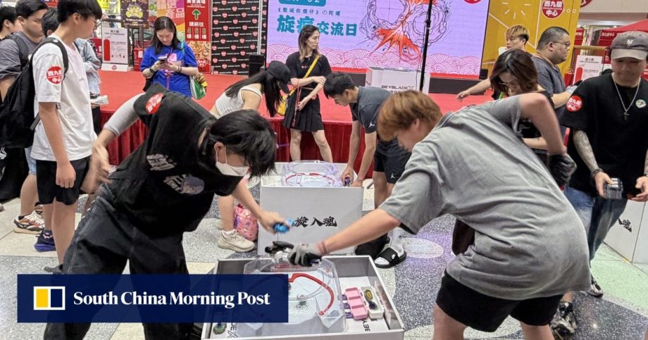Beyblade craze grips Hong Kong as fans battle it out in malls, expos and on the streets
