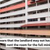 Jurong East HDB landlord allegedly pressures tenant to move out before 6-month minimum rental period