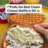 @foodiekom  The THICKEST, most generous waffles in Singapore!!  Nestled right am…