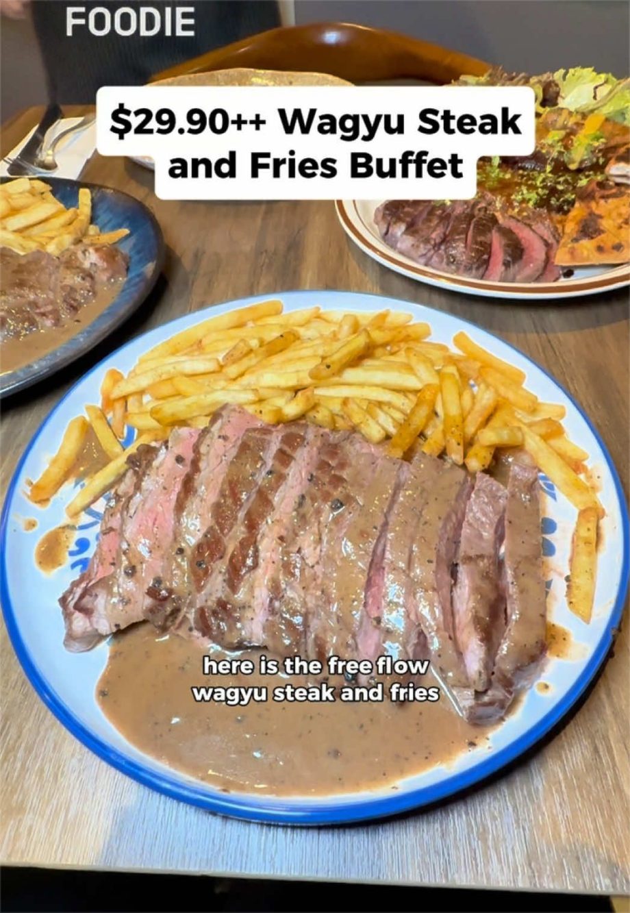 @singaporefoodie .90++ Unlimited Wagyu Steak & Fries  @salaisingapore, 5 Dunl…