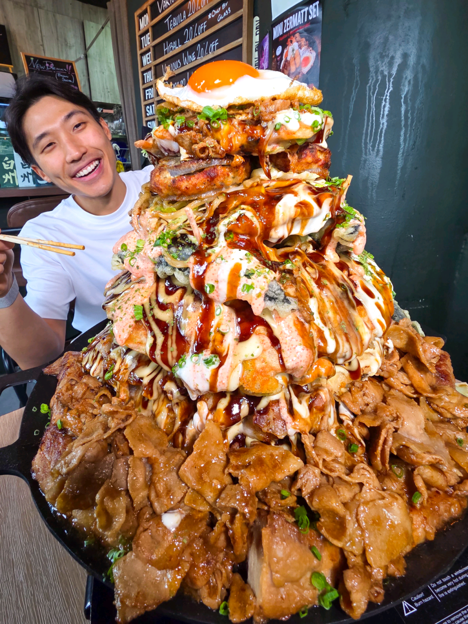 @zermattneo 8KG UNDEFEATED Oknomiyaki Challenge – done in 42mins. Easy effort  #…